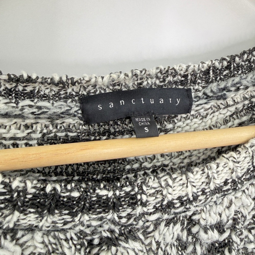 Sanctuary Marled Knit Sweater Crew Neck Long Sleeve‎ Womens Size S - Picture 3 of 9